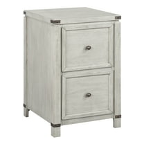 Baton Rouge 2 Drawer File Cabinet in Champagne White Oak Finish