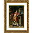 thumbnail image 1 of Batoni, Pompeo Girolamo 11x14 Gold Ornate Wood Framed with Double Matting Museum Art Print Titled - Portrait of John Talbot, later 1st Earl Talbot, 1 of 4