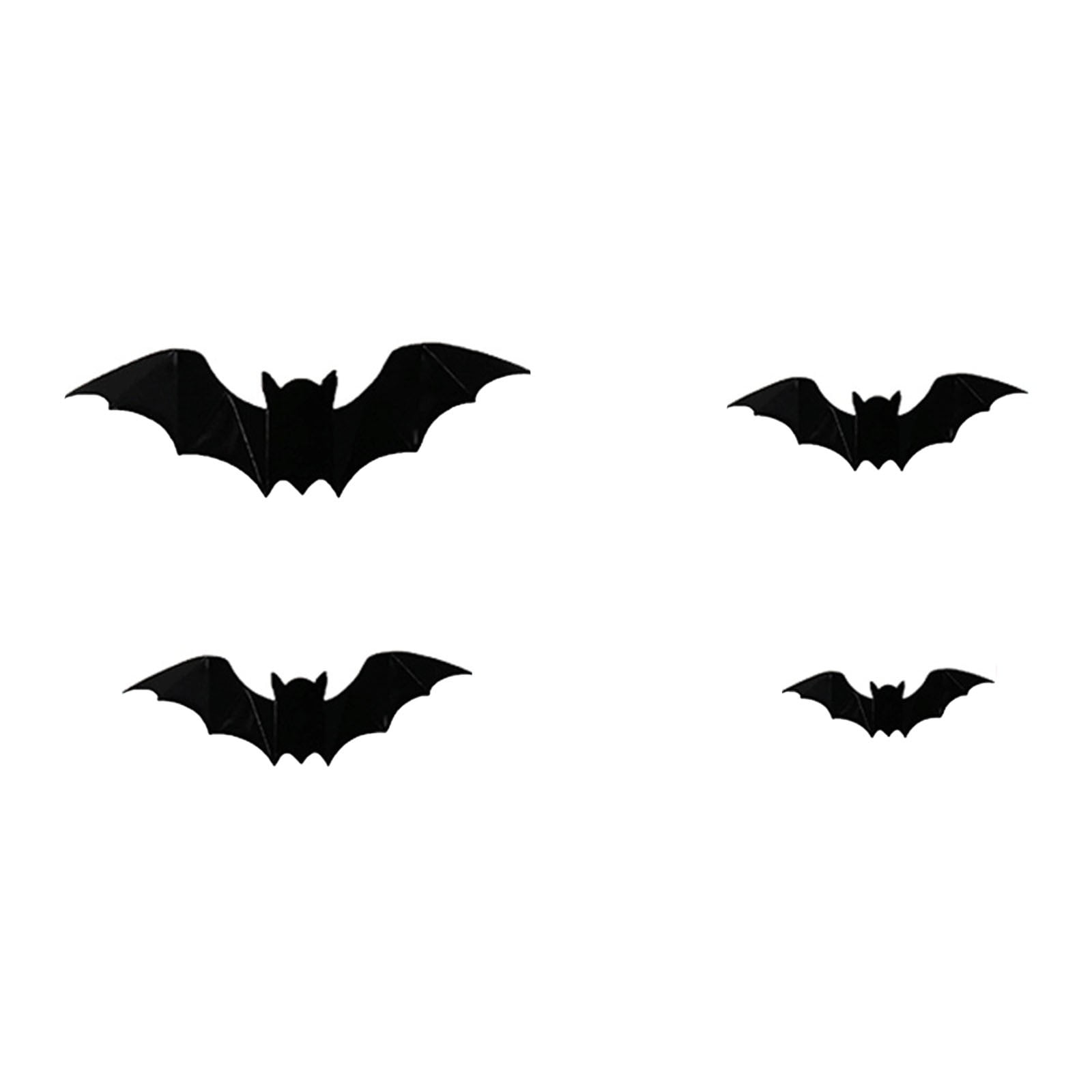 Bats 3D Black Three Bat Paste Wall Paste Three Bat