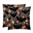 thumbnail image 1 of Bats Covers Throw Pillow Set - 2 Pack Throw Pillow Inserts Included - Unique Patterns - 16x16, 18x18, 20x20 Inches for Home Decor - Throw Pillow - Decorative Pillows, 1 of 6