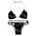 thumbnail image 1 of Bats Detachable Sponge Adjustable Strap Bikini Set, Two-Pack Swim Suits for Versatile Swim Wear Looks, 1 of 6