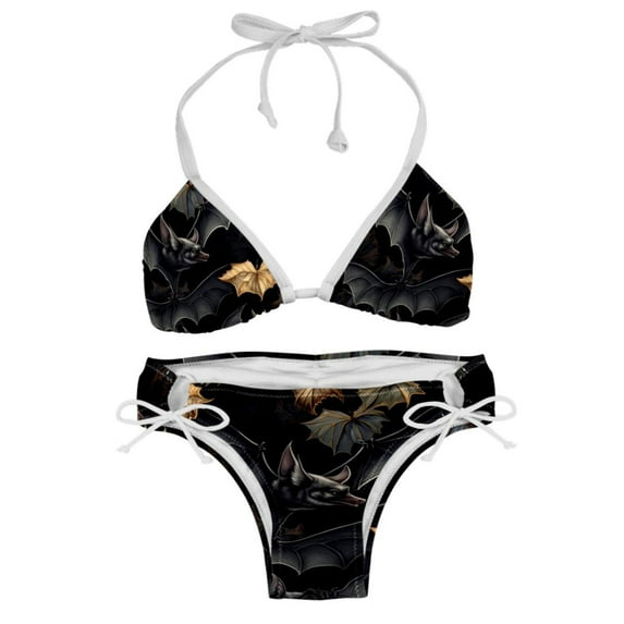 Bats Detachable Sponge Adjustable Strap Bikini Set Two-Pack for Various Scenes