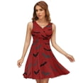 thumbnail image 1 of Bats Dress Fashion Beach Long Dresses Female Party Printed Sundress, 1 of 7