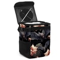 thumbnail image 1 of Bats Foldable Car Trash Can with Lid, Leak-Proof Mini Trash Can, Hanging Storage Bag for Car, 1 of 6