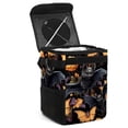 thumbnail image 1 of Bats Foldable Mini Trash Can with Lid - Leak-Proof Car Garbage Can for Hanging Storage Bag, 1 of 6