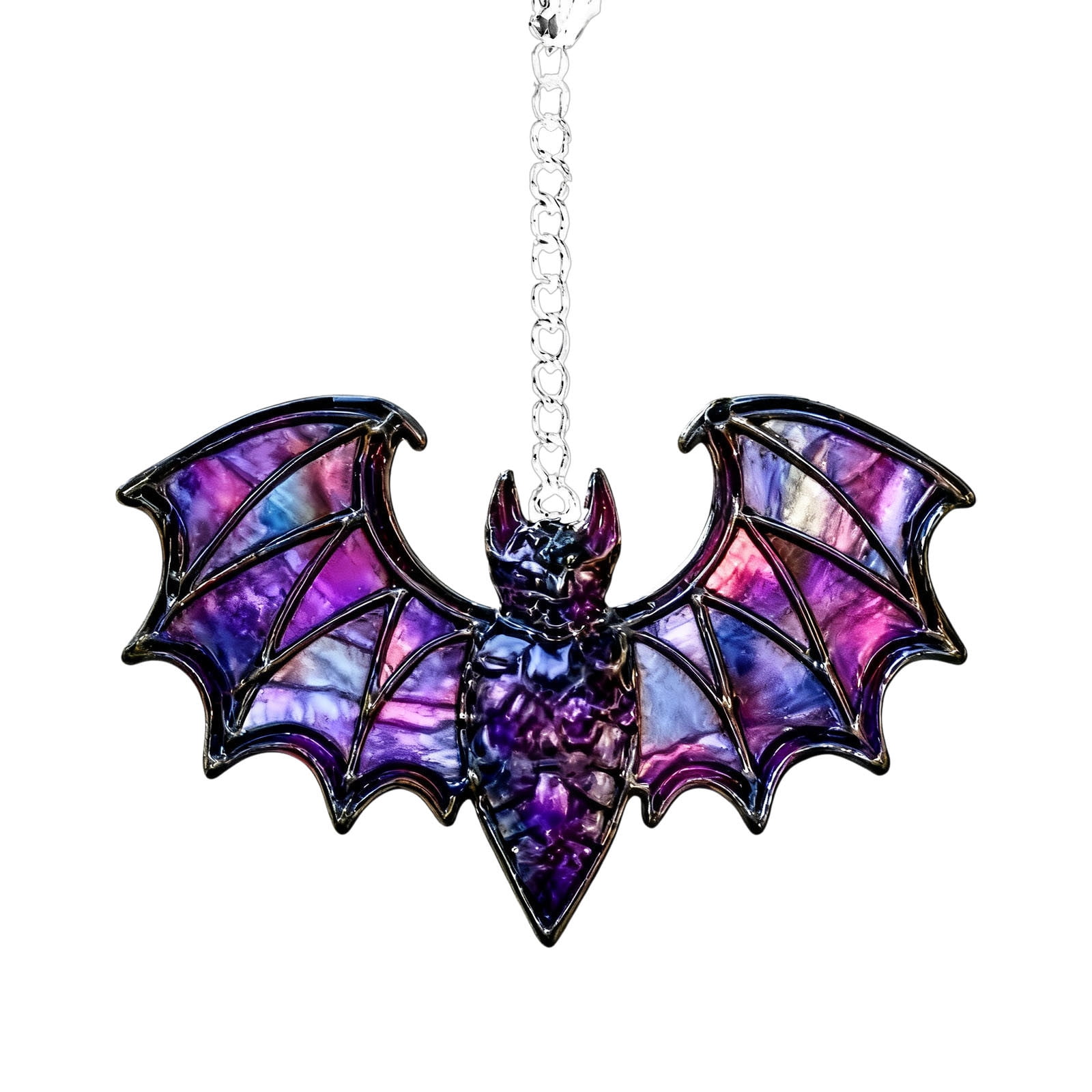 Bats Halloween Window Decoration Acrylic Stunning Pendant Light Catcher ...