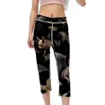 Bats High Waist Capris Yoga Leggings, Womens Leggings Not SeeThrough