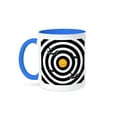 thumbnail image 1 of Bats In A Bulls Eye - Halloween - Spooky Art, 11oz Two-Tone Blue Mug, 1 of 7