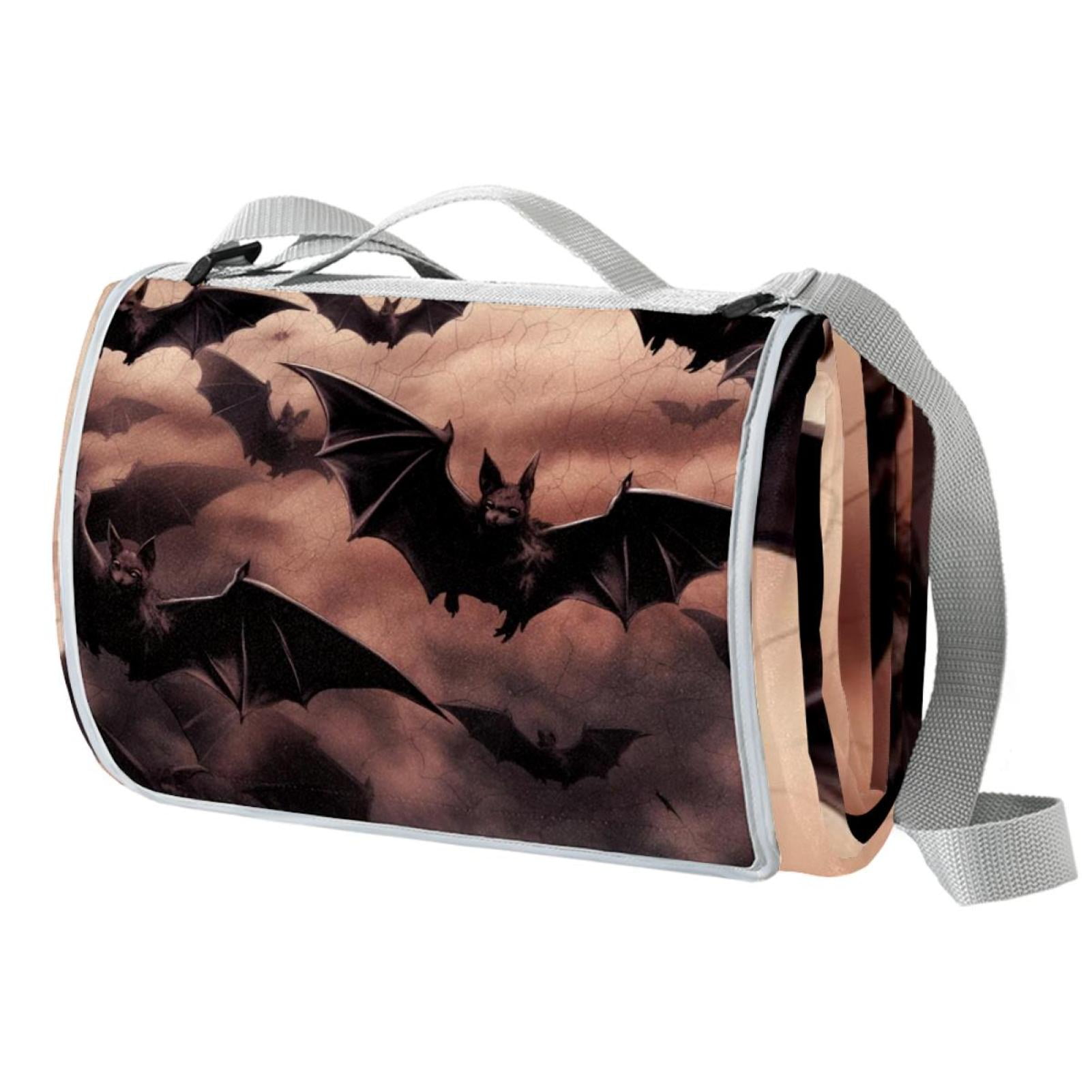 Bats Large Canvas Picnic Blanket Waterproof Backing Outdoor Beach Mat ...
