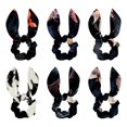Bats Polyester 6Piece Hair Tie Set with Detachable Rabbit Ears for