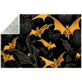 thumbnail image 1 of Bats Polyester Right-Angle Floor Mat - Durable Indoor Rug for Home and Office Use, 1 of 6