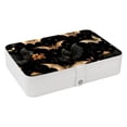 thumbnail image 1 of Bats Portable PU Leather Jewelry Box with Removable Compartment, Bracelet Holder, and Jewelry Display, 1 of 6