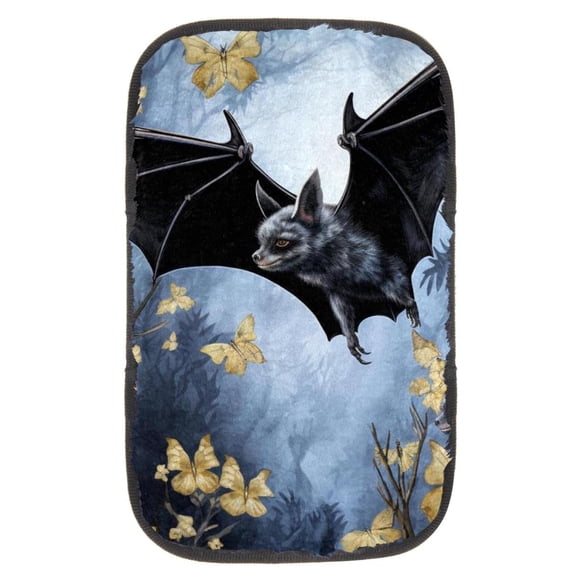 Bats Soft Comfortable Printed Armrest Cover for Car, Furry Armrest Accessory, 12.5x8.2 Inch Armrest Pad