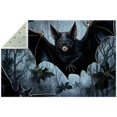 Bats Soft Polyester Bath Rug Quick Dry Absorbent Floor Mat for