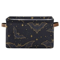 Bats Storage Basket Large Foldable Storage Bin Laundry Baskets Toys Box Book Foldable Organizer Bag 14.2x10.2x8.3 Inches 1 PC