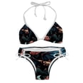 thumbnail image 1 of Bats Swim Wear Detachable Sponge Adjustable Strap Bikini Set Two-Pack for Multiple Scenes, 1 of 6