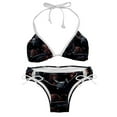 thumbnail image 1 of Bats Swimwear Bikini Set with Detachable Sponge & Adjustable Strap, Two-Pack for Beach & Pool Parties, 1 of 6