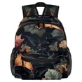 thumbnail image 1 of Bats Traveling Backpack with Adjustable Shoulder Strap, Large Capacity, Printed Design, Lightweight, Suitable, School Backpack Set, Large Backpack., 1 of 6