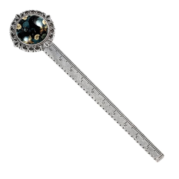 Bats Vintage Silver Lace-Edged Bookmark: a Gift for Readers and Book Lovers