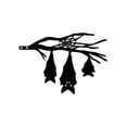 thumbnail image 1 of Bats Witch Metal Wall Art Decor Iron Wall Art Black Moon Hollow Sculpture Wall Decor Sign Hanging Decoration for Indoor Outside Living Room Home Kitchen Housewarming Gift, 1 of 4
