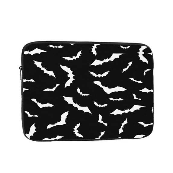 Bats on Black Portable Laptop Sleeve Compatible with MacBook Air Notebook Computer Case for Men Women College School Students