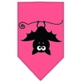 thumbnail image 1 of Batsy the Bat Screen Print Bandana, Bright Pink - Small, 1 of 1