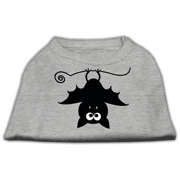 Batsy the Bat Screen Print Dog Shirt, Grey - Large 14