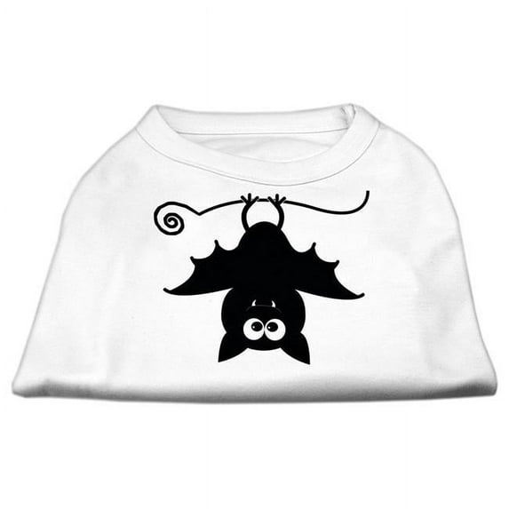 Batsy the Bat Screen Print Dog Shirt, White - 2XL 18