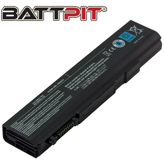 BattPit: Laptop Battery Replacement for Toshiba Tecra A11-ST3504, PA3786U-1BRS, PA3787U-1BRS, PA3788U-1BRS, PABAS221, PABAS222, PABAS223 (10.8V 4400mAh 48Wh)