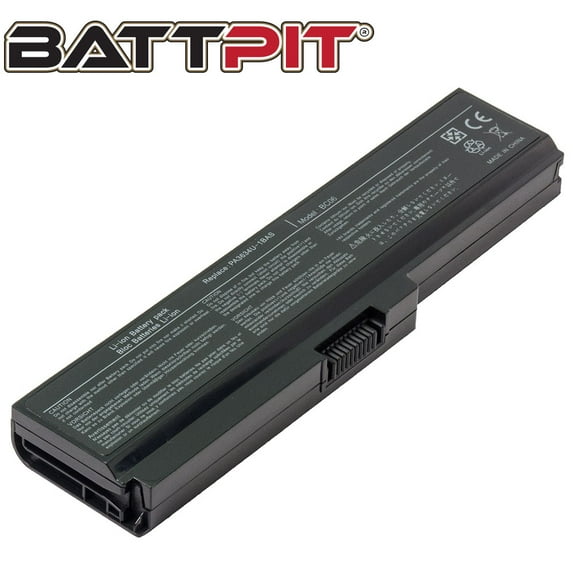 BattPit: Laptop Battery Replacement for Toshiba Satellite C655D-S9511D, PA3635U-1BAM, PA3638U-1BAP, PABAS178, TS-M305 (10.8V 4400mAh 48Wh)