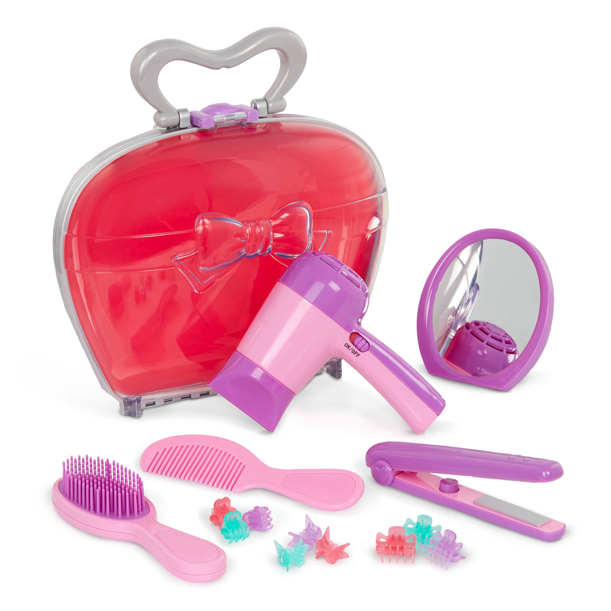 Battat Beauty Shop Toy Hairdressing Set with 15 Accessories, Toddler and Preschool Toys