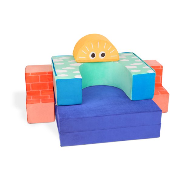 Battat Cloud Castle Foam Fort Building Set with 5 Play Shapes, Toddler
