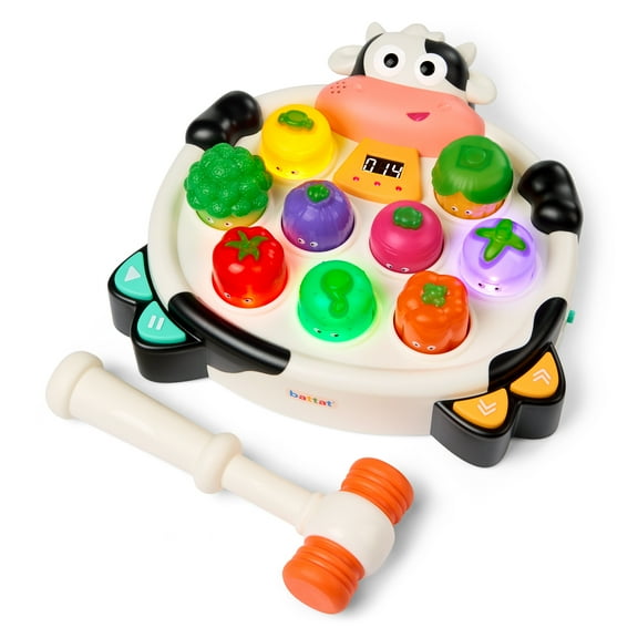 Battat Whacky Mooves Light up Whack Game with Music & Silly Sounds Arcade Toy for Toddlers 2 years +