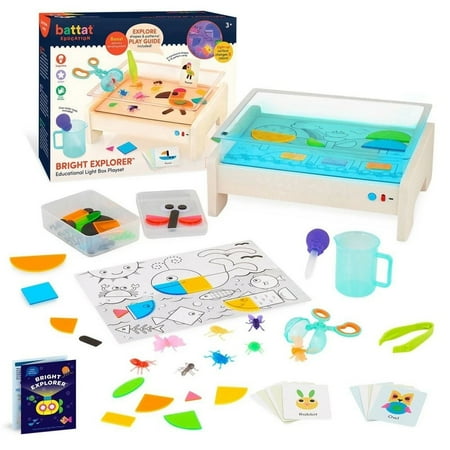 Battat Education – Tracing Light Box – Light Table for Kids – Sensory Lights – Light Up Board for Kids – 3 Years + – Bright Explorer