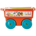 Battat locbloc wagon one size orange blue walmart