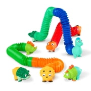 Battat Lil Dino Buddies Sensory Dinosaur Tubes 15 Pieces, Toddler and Preschool Toys for 2 Years +