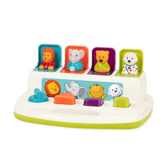 Battat Pop-Up Pals Interactive Animal Toy, Baby and Toddler Toys