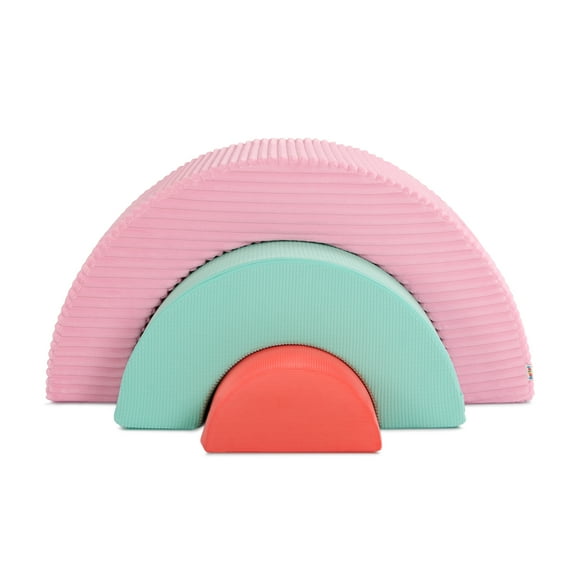 Battat Rainbow Arches Nesting Foam Arch 3-Piece Climber Soft Indoor Play Equipment for Infants 12 Months+