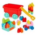 thumbnail image 1 of Battat Red Wagon with 40+ Building Blocks for Toddlers 12 Months Old, 1 of 8