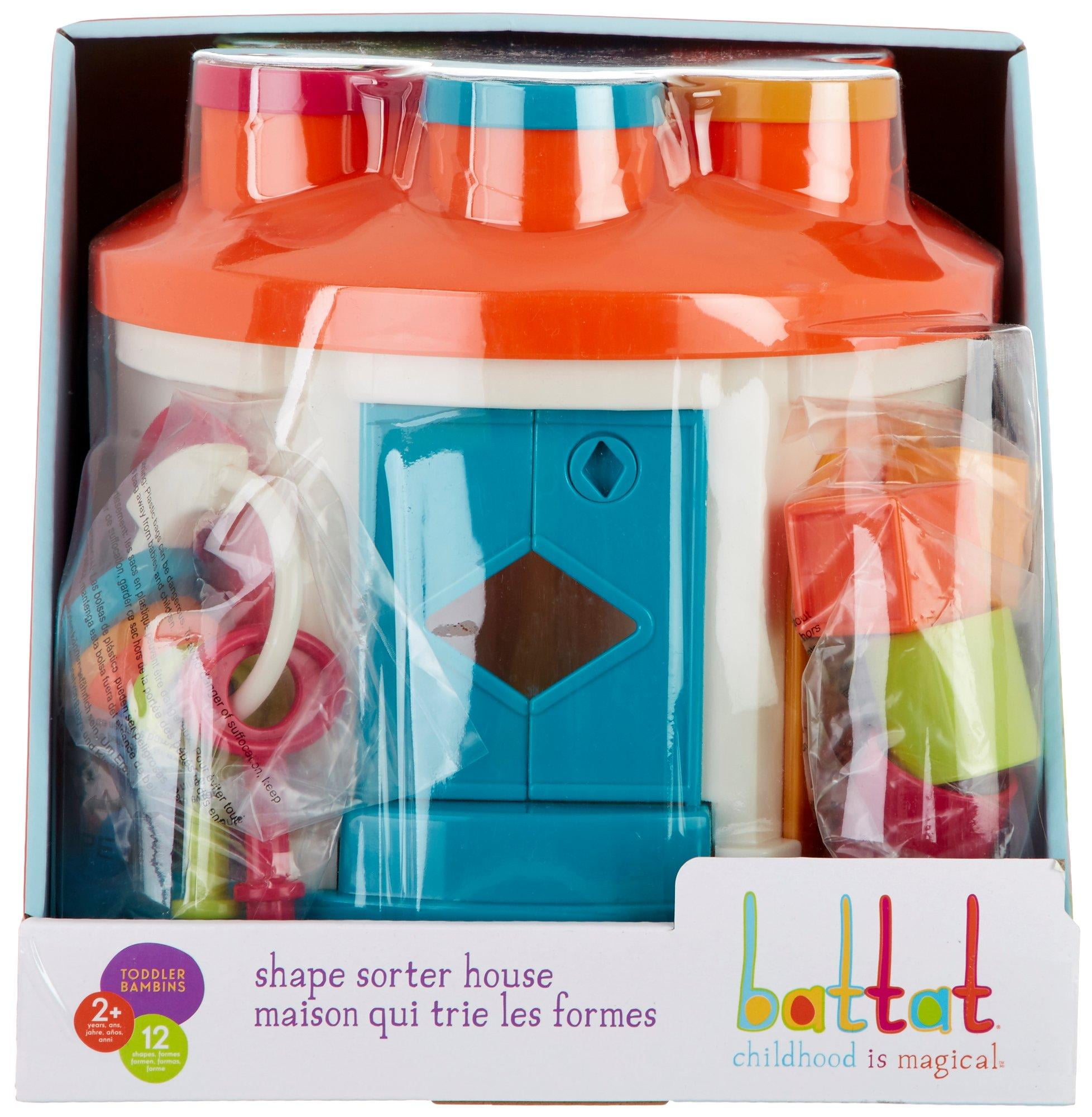 Battat Shape Sorter House One Size White/orange/blue