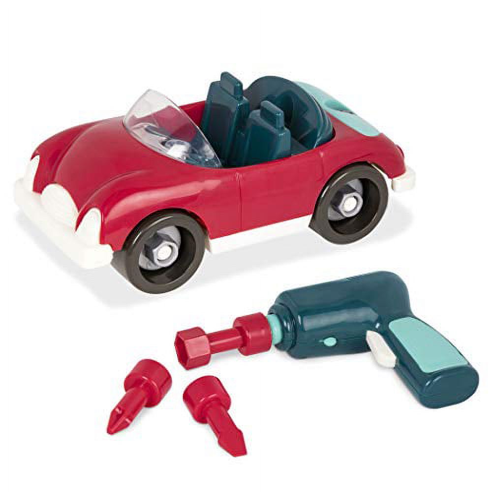 Battat - Take-Apart Roadster - Colorful Take-Apart Toy Car with Working Toy Drill for Kids Aged 3 and Up (22pc) - image 1 of 3