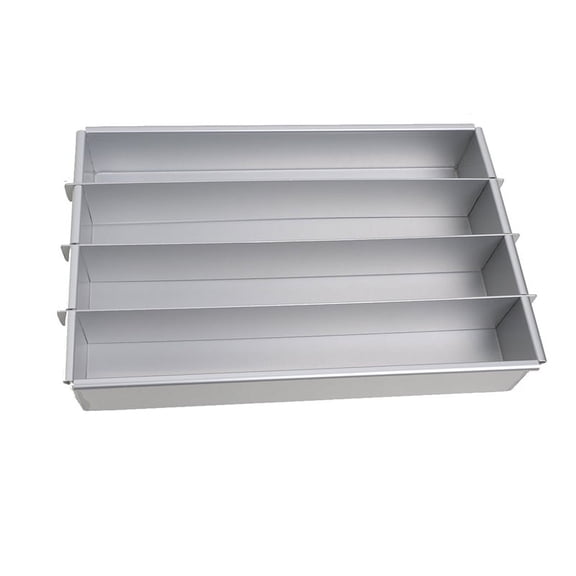 Battenberg Battenberg Cake Pan, Commercial Weight Anodised Aluminium, Silver B