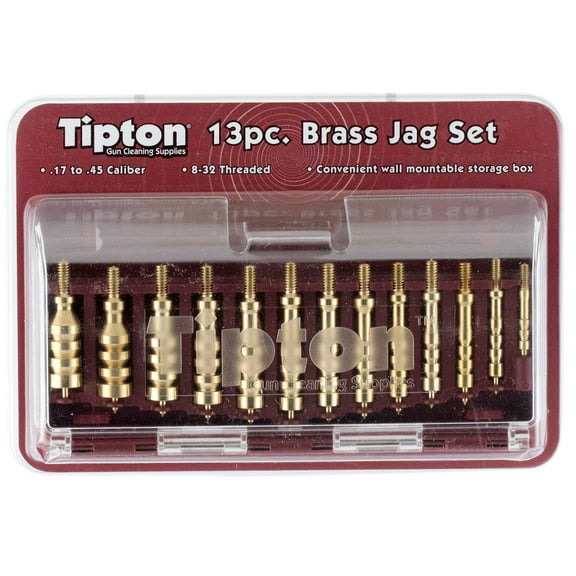 Battenfeld Brass 17-45 Cal Cleaning Jag Gun Cleaning Kits, Set 12 pieces