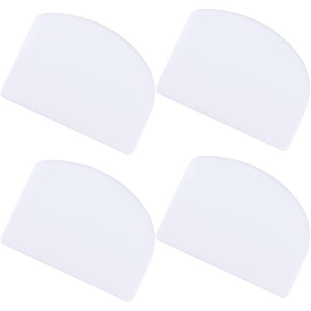 Batter Cutters Side Flexible Pan Cutter Accessories Utensil Tools Cake Smoothing Baking Kitchen Bench Tool Scraper Dough Icingwhite Icing Bread Spatula Plastic Home Multipurpose