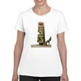 thumbnail image 1 of Battered Tower T-Shirt Women -Halit Kurtulmus Aytoslu Designs, Female Small, 1 of 4