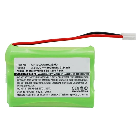 Batteries N Accessories BNA-WB-H7114 Baby Monitor Battery - Ni-MH, 3.6V, 900 mAh, Ultra High Capacity Battery - Replacement for Audioline GP100AAAHC3BMJ Battery