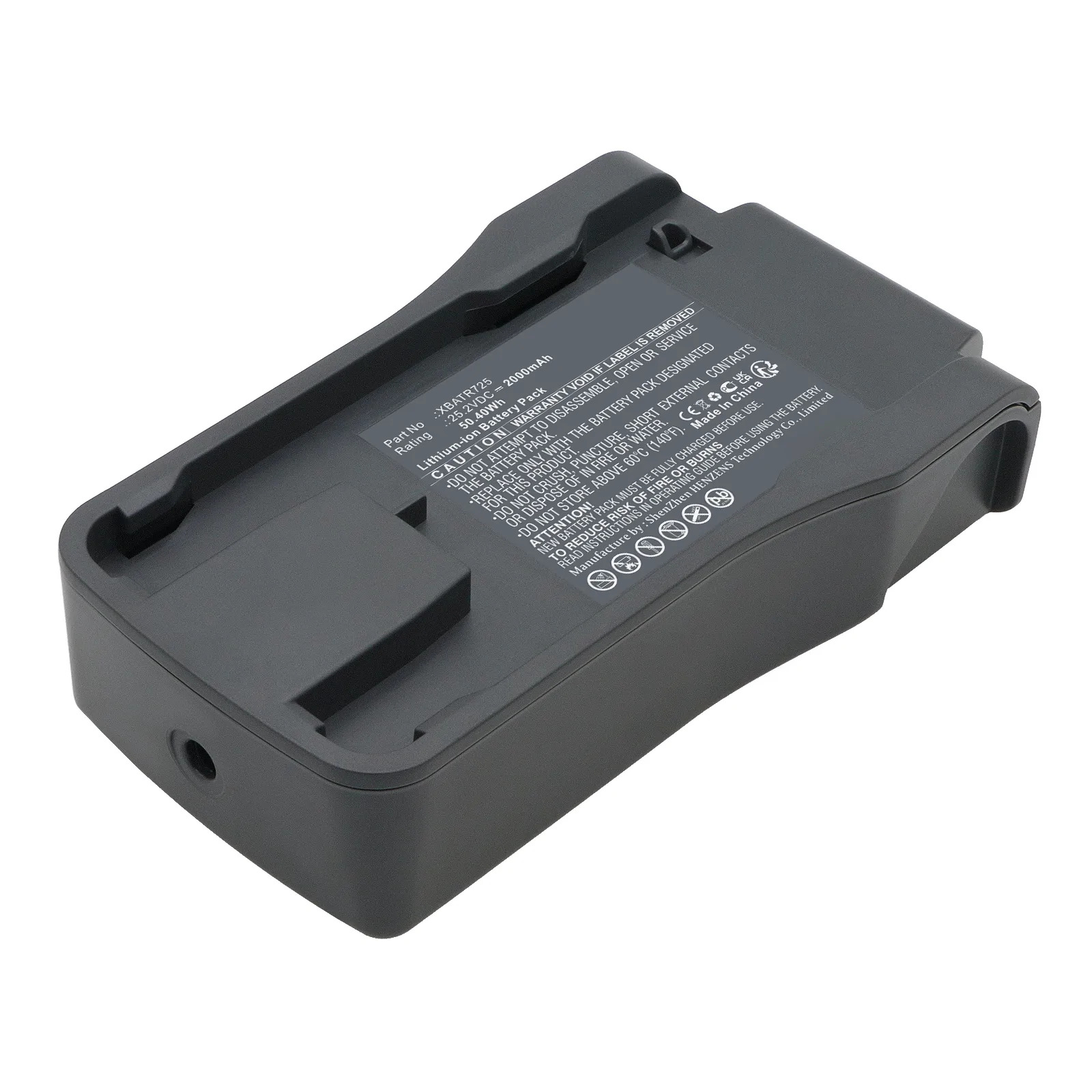 Batteries N Accessories BNA-WB-L17708 Vacuum Cleaner Battery - Li-ion, 25.2V, 2000mAh, Ultra High Capacity - Replacement for Shark XBATR725 Battery