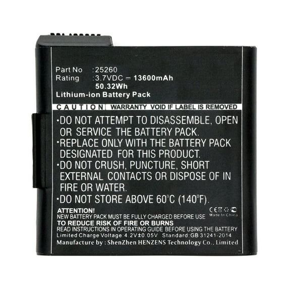 Batteries N Accessories BNA-WB-L7219 Equipment Battery - Li-Ion, 3.7V, 13600 mAh, Ultra High Capacity Battery - Replacement for Juniper 25260 Battery