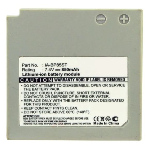 Batteries N Accessories BNA-WB-L9128 Digital Camera Battery - Li-ion, 7.4V, 850mAh, Ultra High Capacity - Replacement for Samsung IA-BP85ST Battery