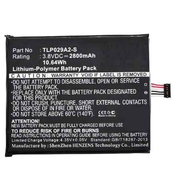 Batteries N Accessories BNA-WB-P3057 Cell Phone Battery - Li-Pol, 3.8V, 2800 mAh, Ultra High Capacity Battery - Replacement for Alcatel TLP029A2-S Battery